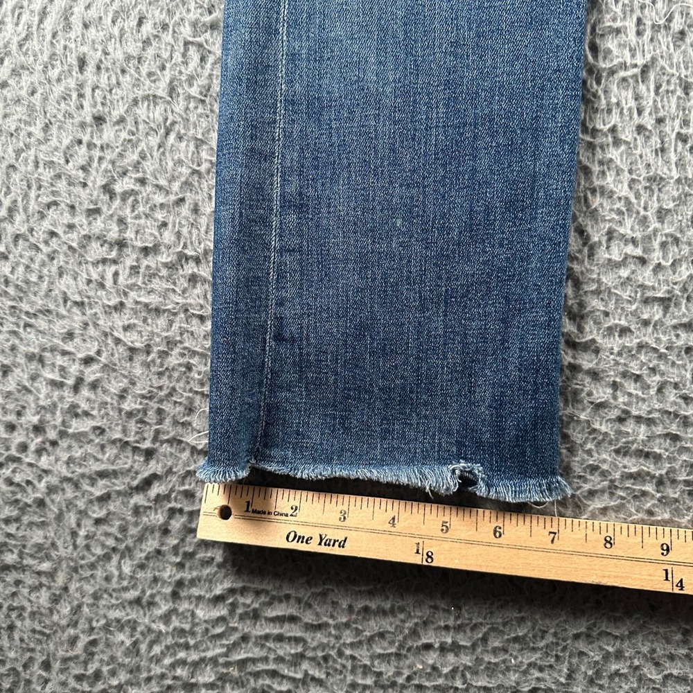 MOTHER Jeans Womens 26 The Insider Crop Fray Gypsy Distressed Raw Hem Cropped - Picture 10 of 15